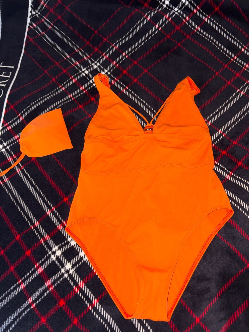 Hermes Bright Orange Girls One-Piece Bodysuit